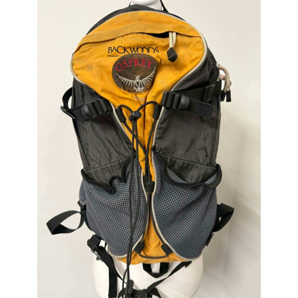 Osprey Daylite Backpack Yellow Grey Hiking Day Pack Backwoods Bungee Storage